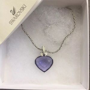 Swarovski Purple Crystal Pendant Necklace